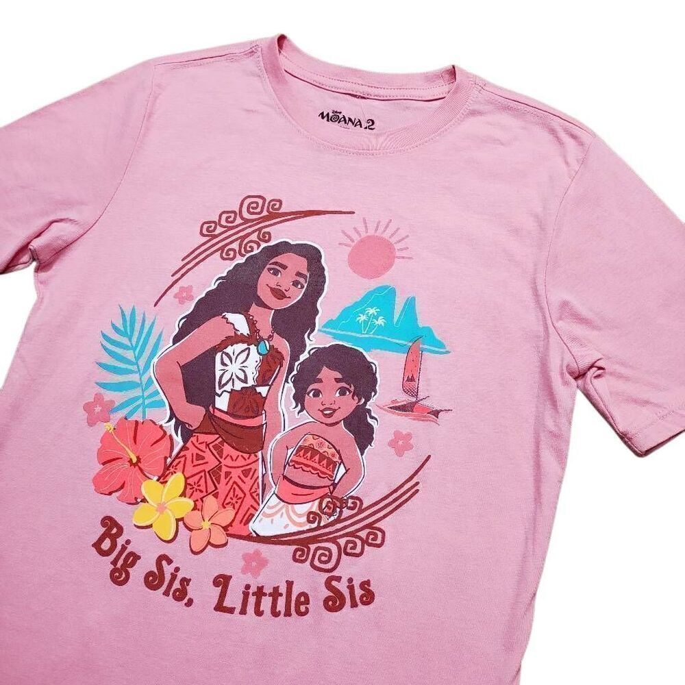 Disney Moana 2 Girls Short Sleeve T-Shirt -Q
